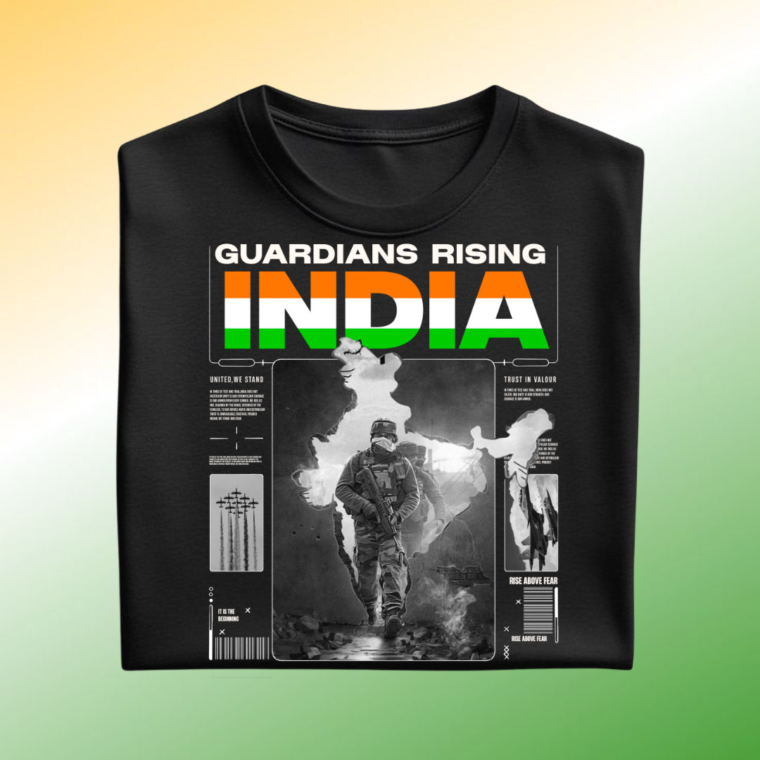 Rising India Unisex Oversized T-Shirt | Scult Store