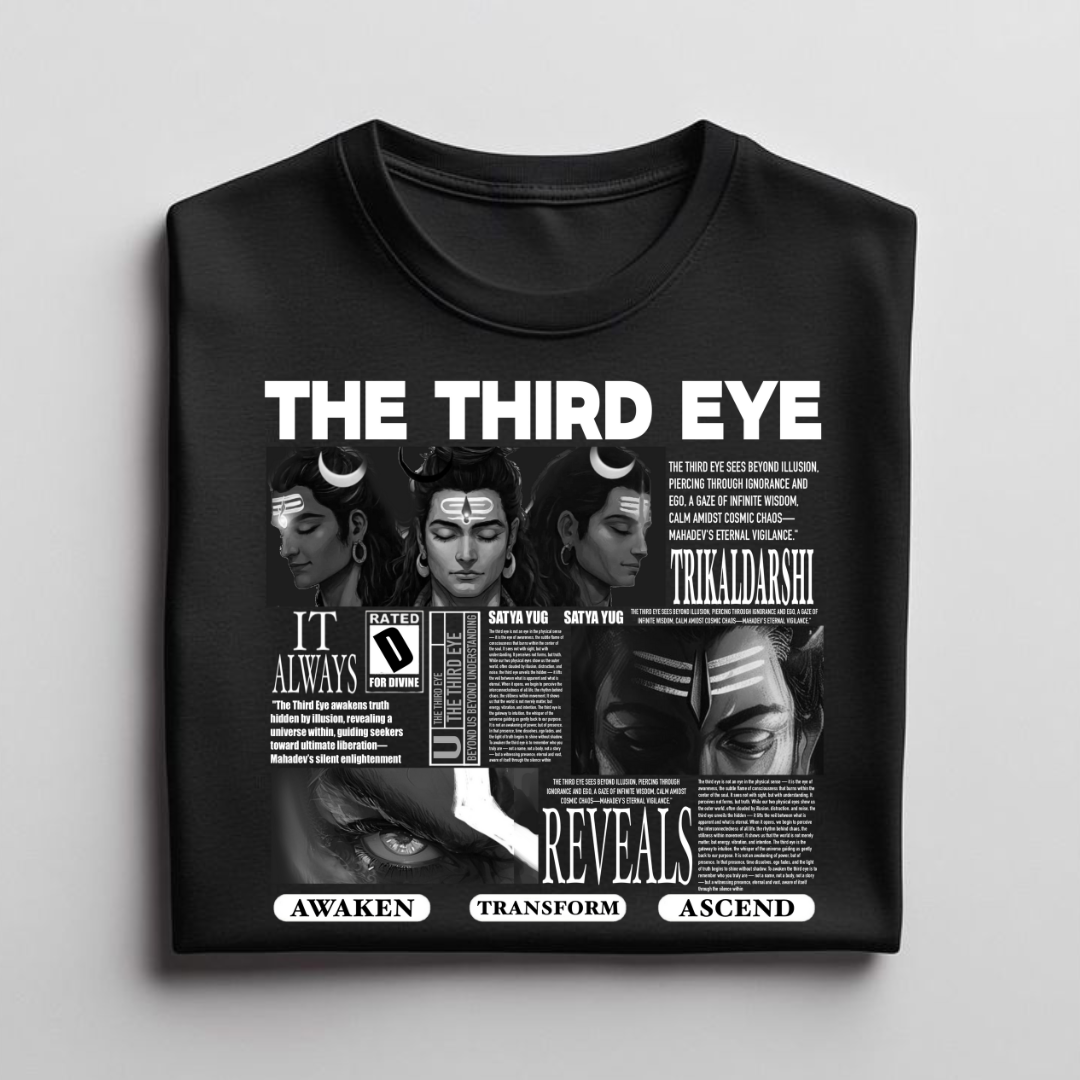 MAHADEV OVERSIZED UNISEX T-SHRT | SCULT STORE