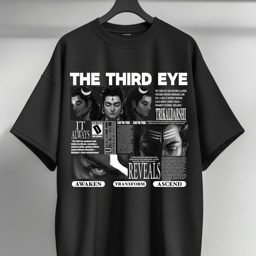 MAHADEV OVERSIZED UNISEX T-SHRT | SCULT STORE