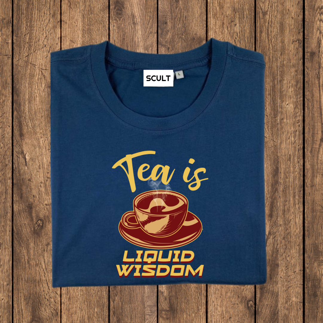 Tea is Liquid Wisdom T-Shirt | Premium Cotton Unisex Tee