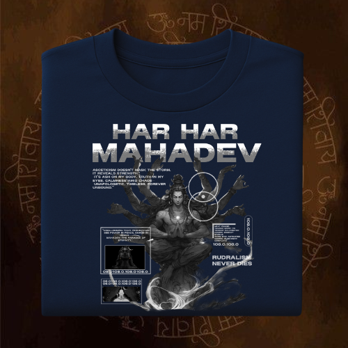 BEST HAR HAR MAHADEV UNISEX OVERSIZED T-SHIRTS | SCULT STORE