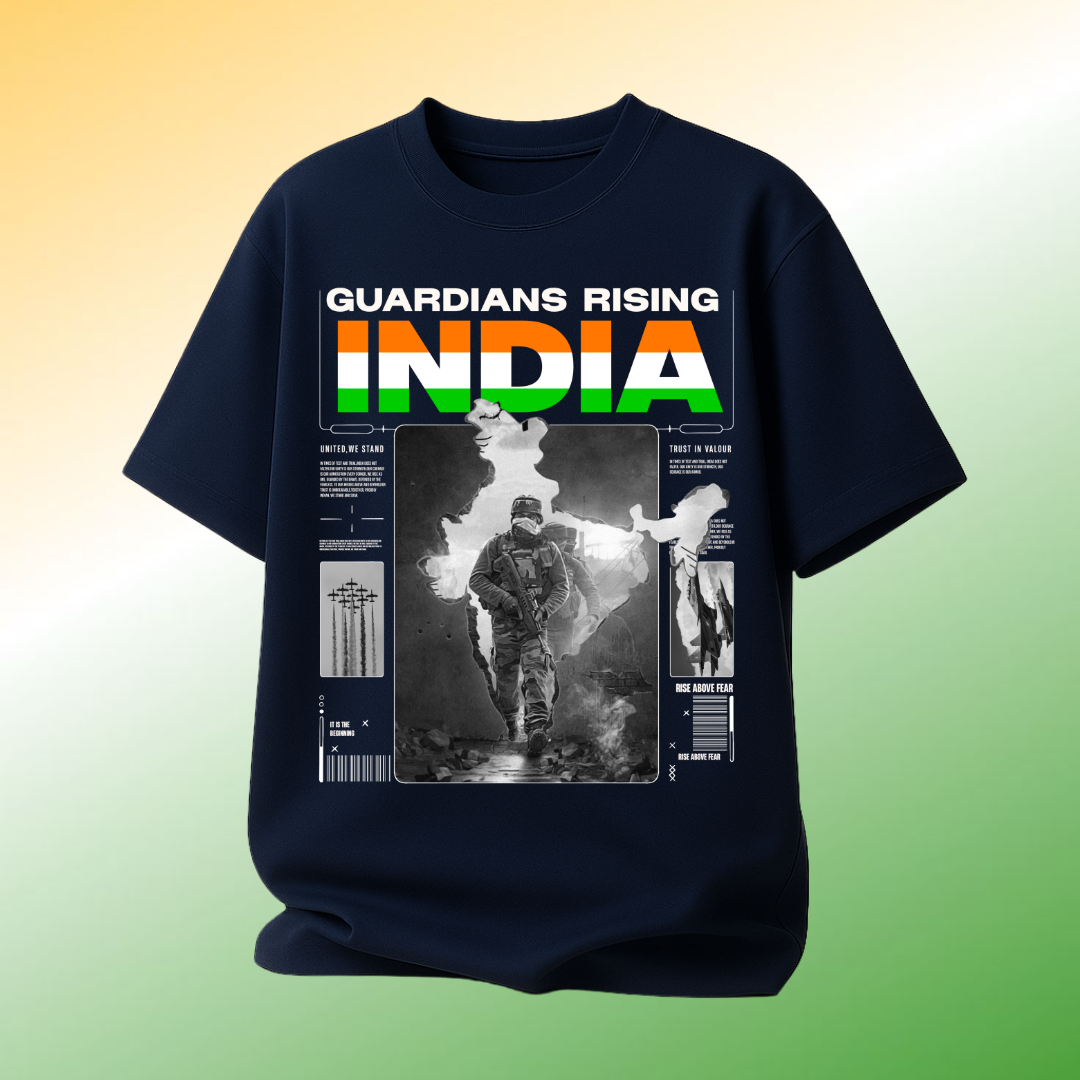 Rising India Unisex Oversized T-Shirt | Scult Store