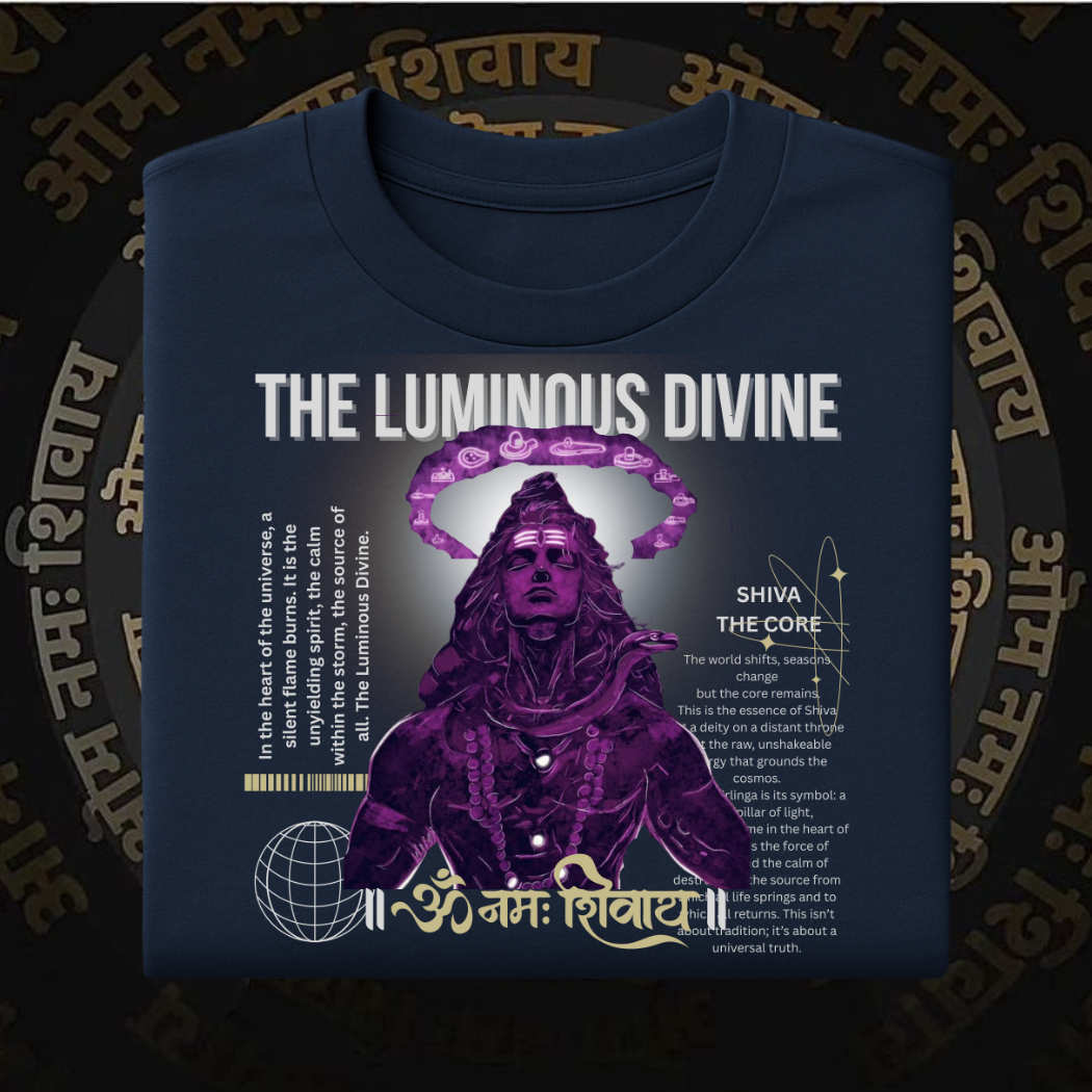 Luminous Divine Shivay Unisex Oversized T-Shirt |Scult Store
