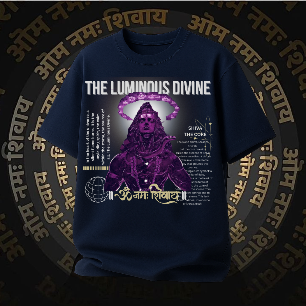 Luminous Divine Shivay Unisex Oversized T-Shirt |Scult Store