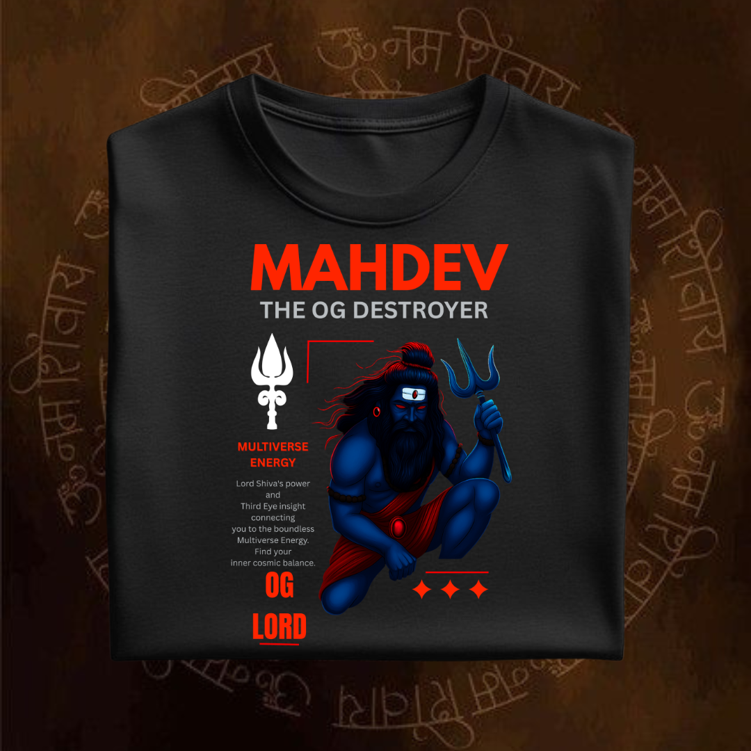 Best Mahadev Oversized  T-Shirt |Scult Store