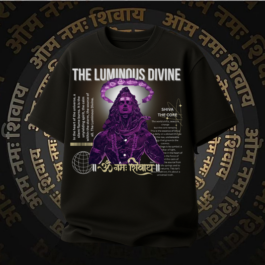 Luminous Divine Shivay Unisex Oversized T-Shirt |Scult Store